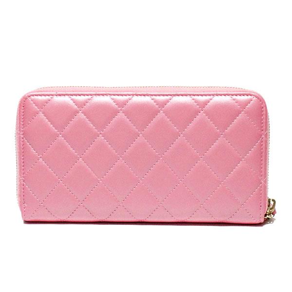マトラッセ シャネル CHANEL ラムスキン ラウンドジップ ウォレット 長