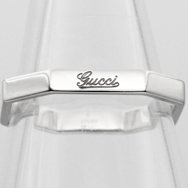 GUCCI（グッチ） 新品仕上げ済み オクタゴナル リング #19 K18WG 指輪