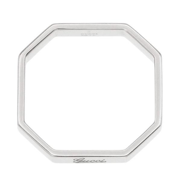 GUCCI  オクタゴナル 18号 メンズ GUCCI（グッチ） 新品仕上げ済み オクタゴナル リング #19 K18WG 指輪