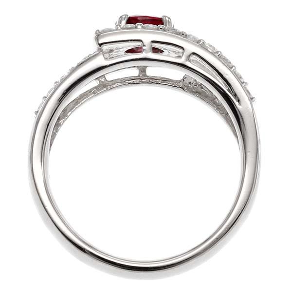 プラチナ ルビー ダイヤモンド リング 12号 R0.59ct D0.64ct Pt900