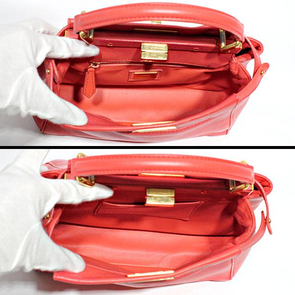 PEEKABOO フェンディ FENDI ミニ ピーカブー ハンドバッグ ショルダー