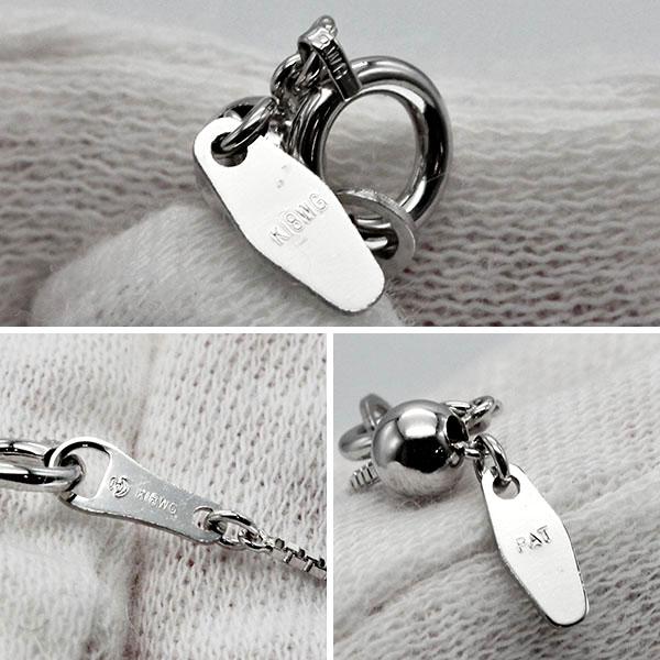 TASAKI K18WG シェル 45cmホワイトゴールド750 D0.11ct TASAKI（タサキ） TASAKI K18WG シェル ダイヤモンド ネックレス 45cm