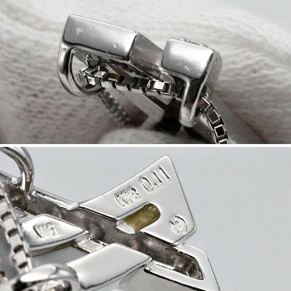 TASAKI（タサキ） TASAKI K18WG シェル ダイヤモンド ネックレス 45cm