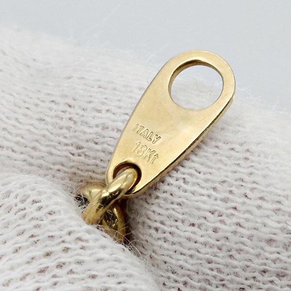 K18YG ハートモチーフ ブレスレット 18cm イエローゴールド750 heart