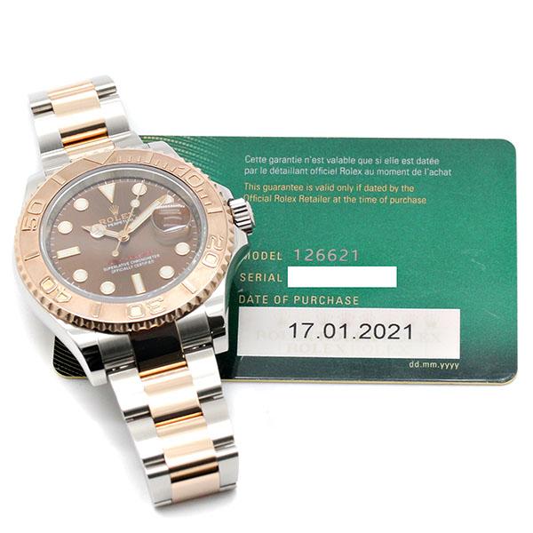 ヨットマスター ロレックス ROLEX 40 126621 チョコレートブラウン文字