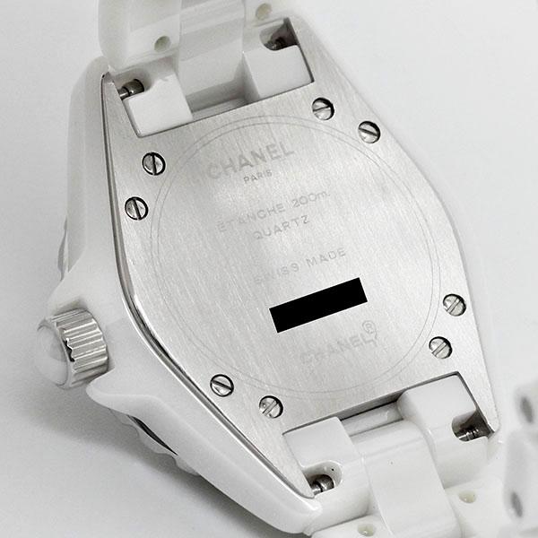 【CHANEL】シャネル J12 ダイヤベゼル デイト H0967 クォーツ レディース【ev20】 駅南やまご質店オンラインショップ / シャネル H0967 J12 ホワイト