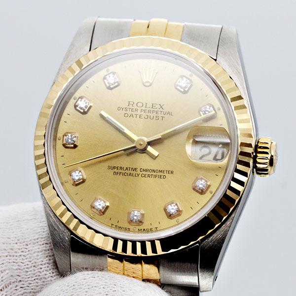デイトジャスト ロレックス ROLEX 68273G 10Pダイヤ 82番 SS/YG