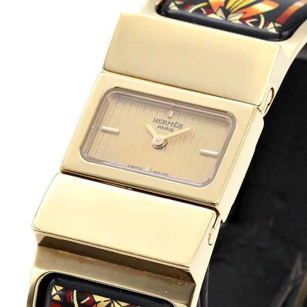 HERMES（エルメス） ロケエナメル L01.201 ゴールド文字盤 レディース