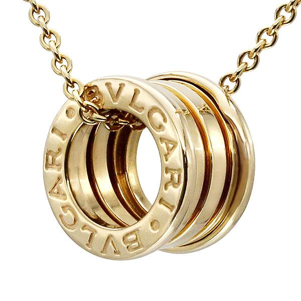 ビー・ゼロワン ブルガリ BVLGARI B-zero1 K18YG ネックレス 40cm 