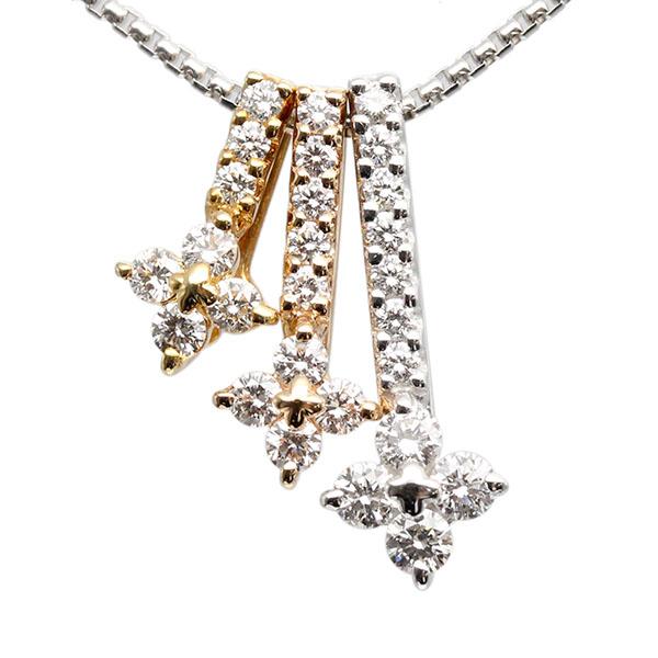 TASAKI（タサキ） スリーカラーゴールド ダイヤモンド ネックレス 45cm