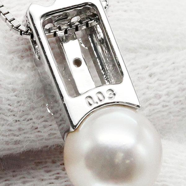 TASAKI（タサキ） TASAKI K18WG パール ダイヤモンド ネックレス 40cm