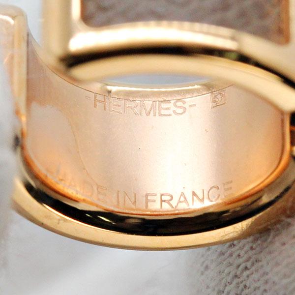 HERMES（エルメス） オランプ PM イヤーカフ メタル/レザー ヴォー