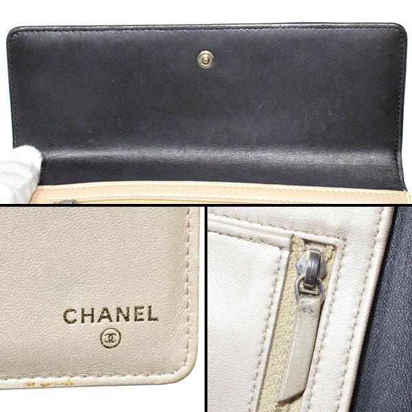CAMELIA シャネル CHANEL カメリア ココマーク ロングフラップ 三