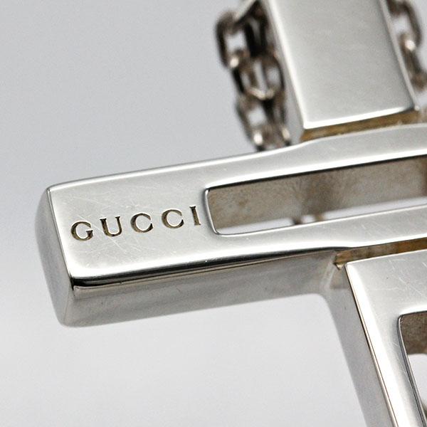 GUCCI（グッチ） カットアウトGクロス ネックレス 55cm シルバー925