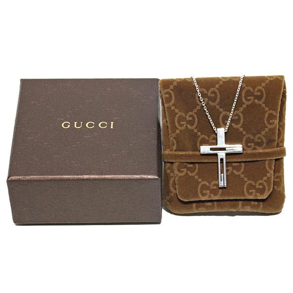 GUCCI（グッチ） カットアウトGクロス ネックレス 55cm シルバー925