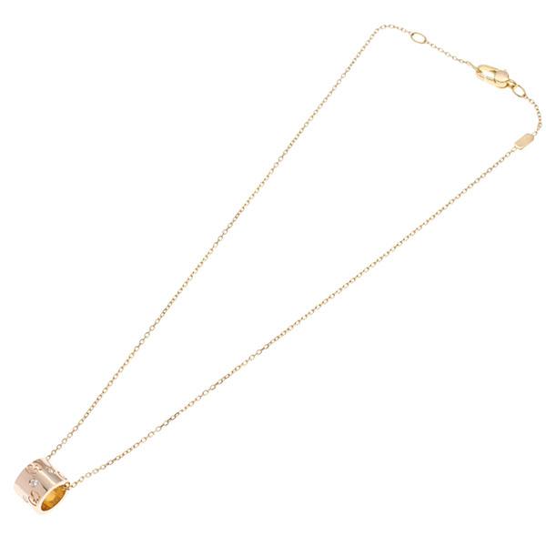 GUCCI グッチ K18PG アイコン ワイド ダイヤモンド ネックレス GUCCI グッチ K18PG アイコン ワイド ダイヤモンド ネックレス