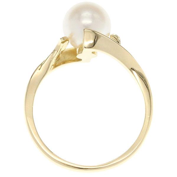 MIKIMOTO（ミキモト） MIKIMOTO K18YG パール リング 11.5号 P7.5mm