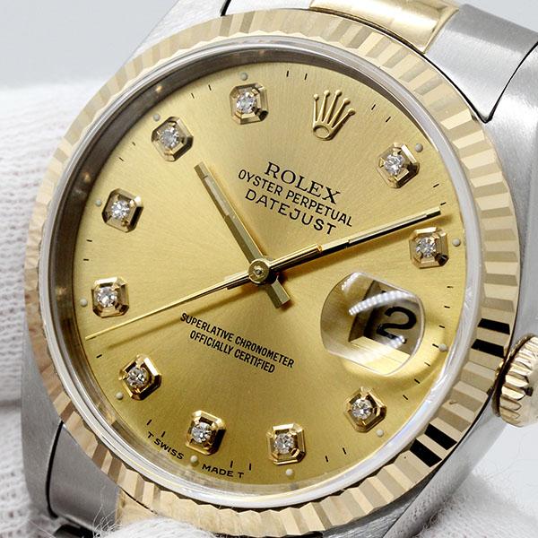 ロレックス 16233G R番(1987年頃製造) シャンパンハウンズトゥース  