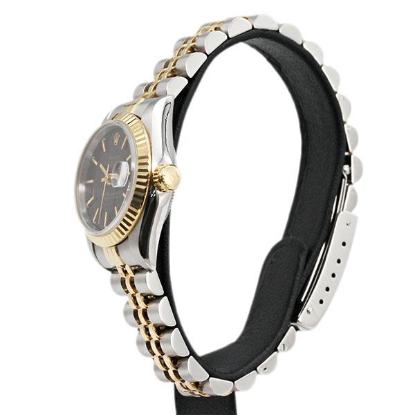 デイトジャスト ロレックス ROLEX 69173 ブラック文字盤 W番 SS/YG
