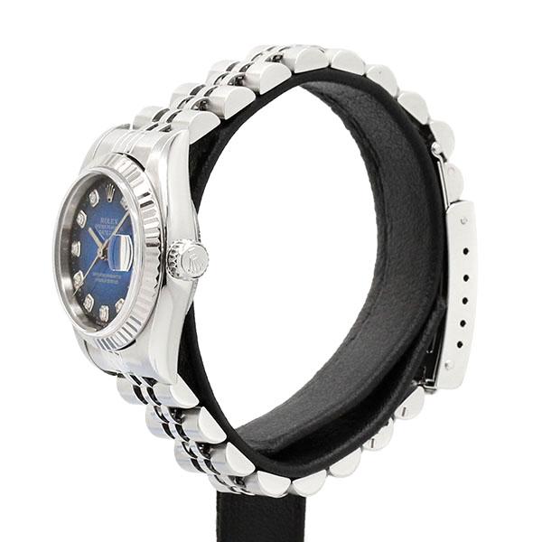 デイトジャスト ロレックス ROLEX 69174G 10Pダイヤ ブルー  