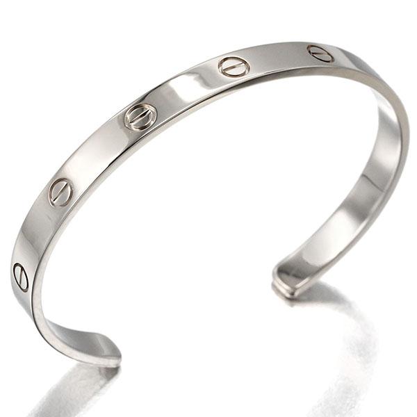カルティエ LOVEブレスレット 750 K18 レディース LOVE（Cartier） カルティエ Cartier ラブブレス K18WG #19 ホワイト