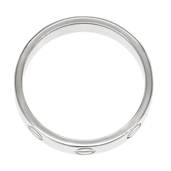 カルティエ Cartier ミニラブリング 18K ホワイトゴールド 53 LOVE（Cartier） カルティエ Cartier ミニラブリング K18WG リング #53
