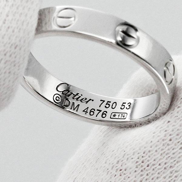 LOVE（Cartier） カルティエ Cartier ミニラブリング K18WG リング #53