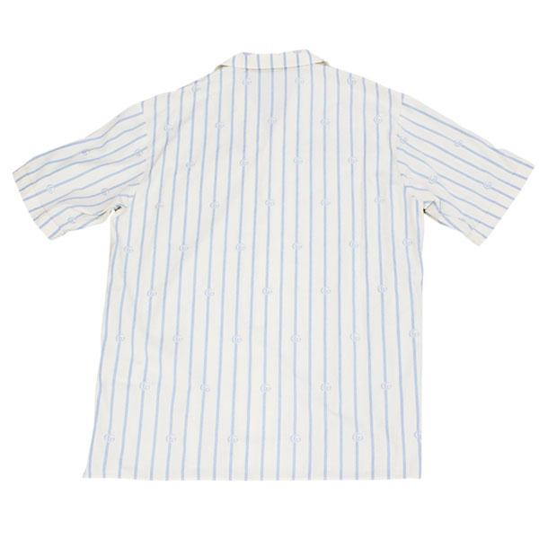 GUCCI グッチ コットン ダブルG ストライプ シャツ パンツ ＃52