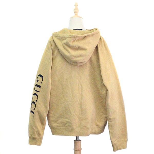 GUCCI（グッチ） ロゴプリント ハーフジップ プルオーバー スウェット