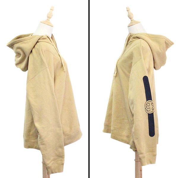 GUCCI（グッチ） ロゴプリント ハーフジップ プルオーバー スウェット