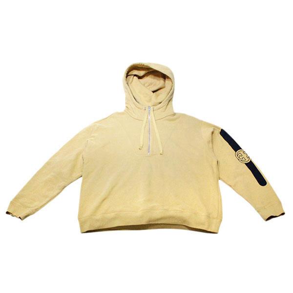 【美品】GUCCI ベージュ パーカー ジッパー付き GUCCI ❣️ベージュ パーカー ジッパー付き 極美品 GUCCI グッチ 100