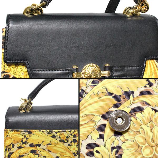 VERSACE（ヴェルサーチェ） ヴェルサーチ レオパード柄 ハンドバッグ 