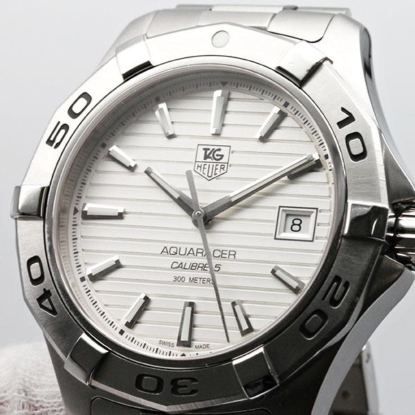 アクアレーサー タグホイヤー TAG Heuer WAP2011.BA830 ホワイト文字盤  