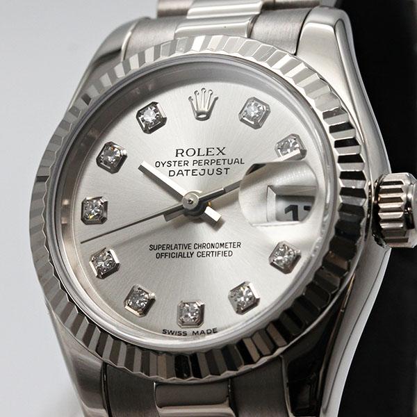 hiro70様 リクエスト 10点 まとめ商品 デイトジャスト ロレックス ROLEX 179179G 10Pダイヤ シルバー文字盤 D