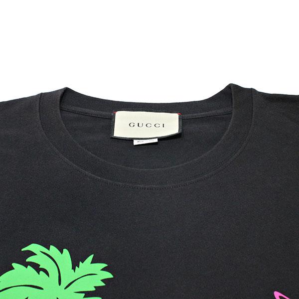 GUCCI（グッチ） クリーニング済み ハワイ柄プリント ロゴ Tシャツ