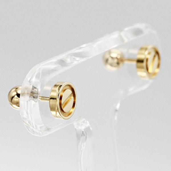 LOVE（Cartier） カルティエ Cartier ラブ スタッド ピアス K18YG 両耳