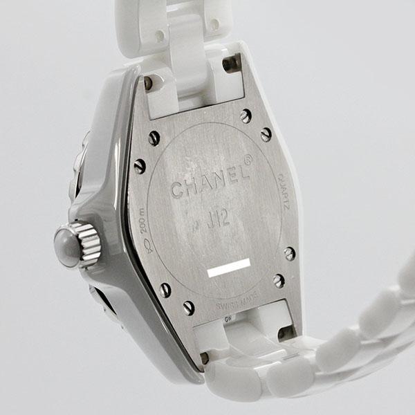 J12 シャネル CHANEL デイト H0968 ホワイト文字盤 ホワイトセラミック  