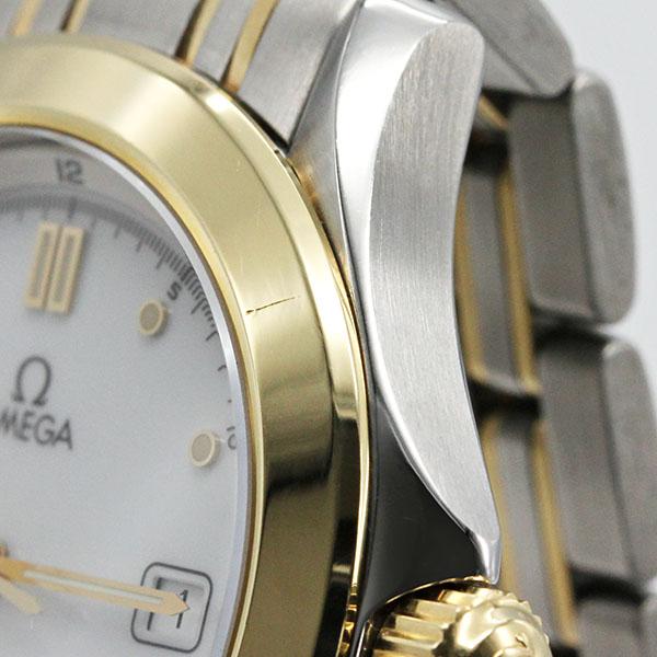SEAMASTER オメガ OMEGA シーマスター120 ホワイト文字盤 SS/YG メンズ