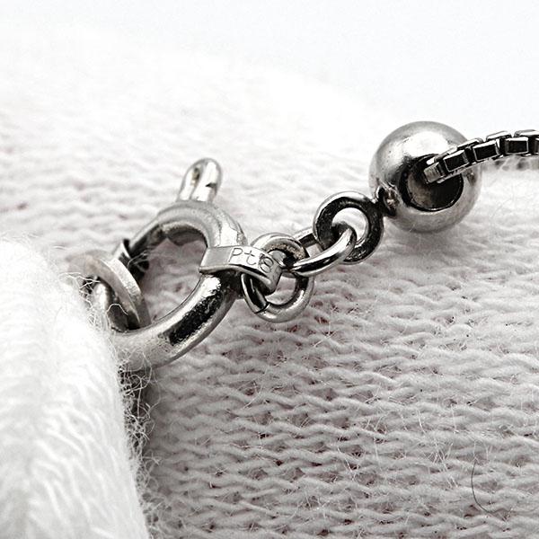 プラチナ スイング ダイヤモンド スライドチェーン ネックレス 45cm D1.00ct 鑑別書 ジュエリー アクセサリー レディース プレゼント_6