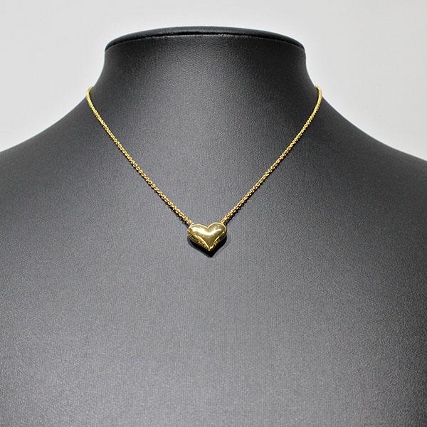TIFFANY&Co.（ティファニー） ピンチドハート ネックレス 40cm K18YG