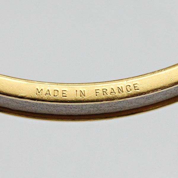 HERMES ゴールド バングル H型デザイン HERMES エルメス ケリー Hモチーフ GP/レザー バングル