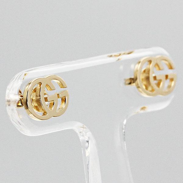 GUCCI（グッチ） GUCCI GGランニング K18YG スタッズ ロゴ ピアス