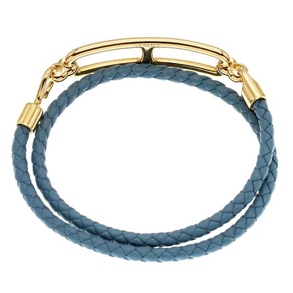 HERMES（エルメス） ルリ ドゥブル トゥール レザー ブレスレット T2 