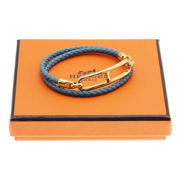 HERMES（エルメス） ルリ ドゥブル トゥール レザー ブレスレット T2 