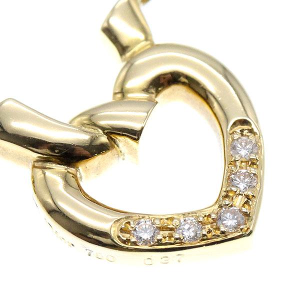 ディオール　ハート型ネックレス　ゴールドチェーン ディオール Diorロゴ ハート モチーフ ネックレス ゴールド メッキ