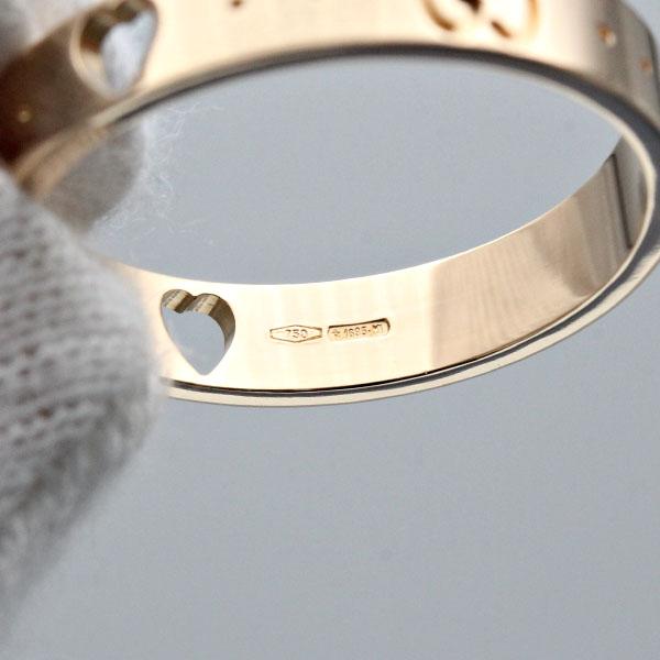 GUCCI（グッチ） アイコン アモール ハート リング 19号 K18PG