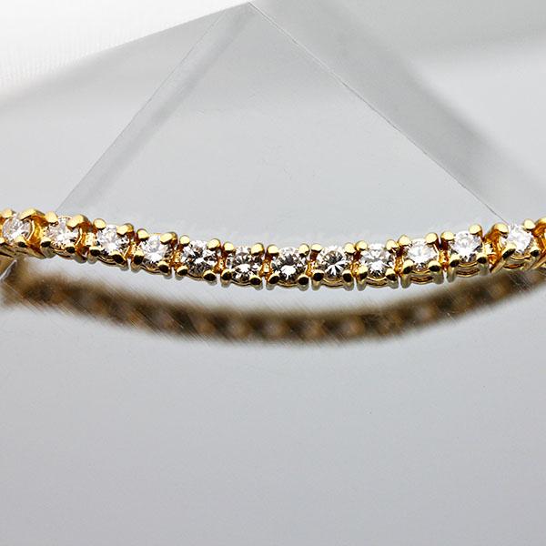 ダイヤモンドブレスレット　K18YG D2.00ct テニスブレスレット K18YG ダイヤモンド テニス ブレスレット 17.5cm D2.00ct ゴールド 金