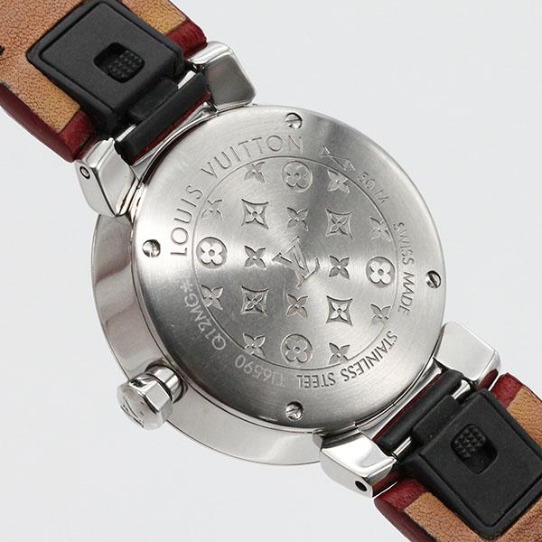 タンブールスリム ルイ・ヴィトン LOUIS VUITTON PM Q12MG シルバー  