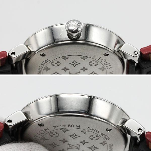タンブールスリム ルイ・ヴィトン LOUIS VUITTON PM Q12MG シルバー