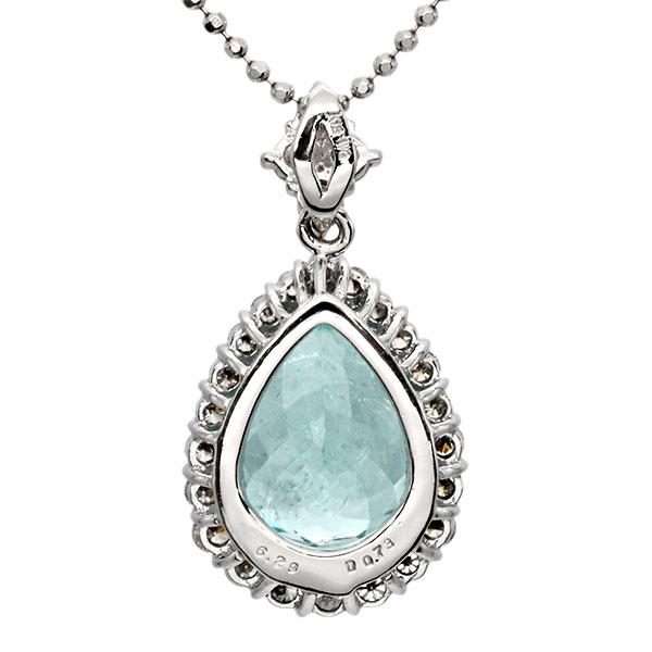 K18WG ターコイズダイヤ パライバトルマリン ペンダントトップ K18 パライバ・トルマリン ペンダント [220742] | 山梨宝石博物館 公式